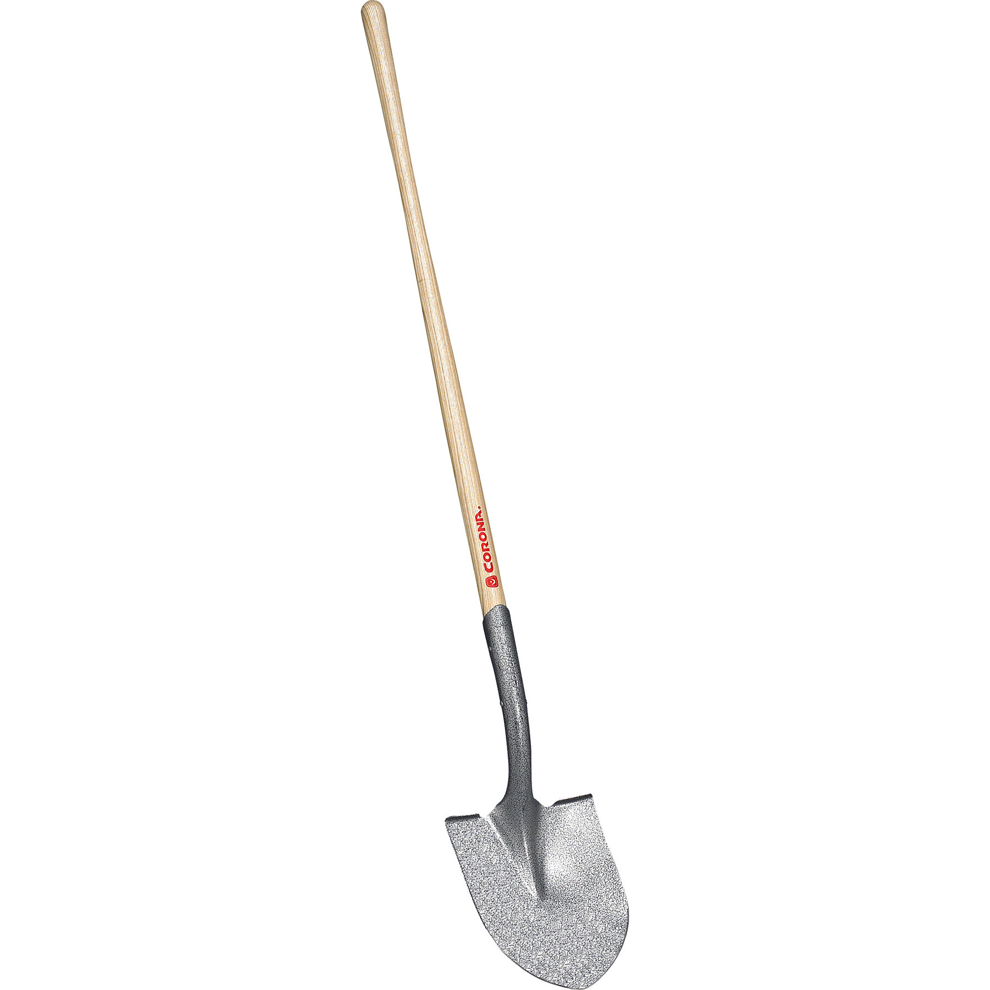 Corona Round Point Shovel — 14-Ga., 12in. Head, 48in. Wood Handle, Model# SS 65000